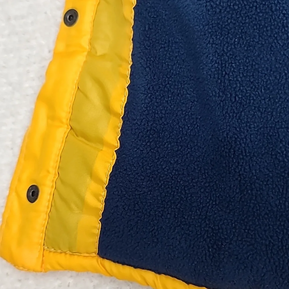 Junior Varsity Athletics Boy’s Yellow Quilted Puffer Jacket/Vest in Yellow/Blue